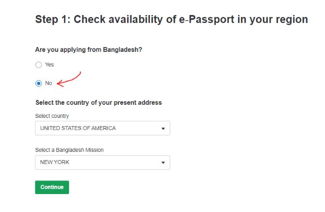 Create an Account on E-Passport Website