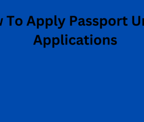 How To Apply Passport Urgent Applications